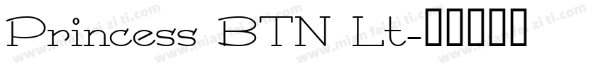 Princess BTN Lt字体转换